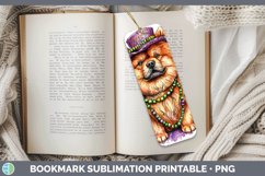 GorgeousMardi Gras Splash Dogs Bookmark design.