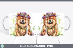 GorgeousMardi Gras Splash Dogs Mug Wrap design.