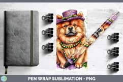 GorgeousMardi Gras Splash Dogs Pen Wrap design.