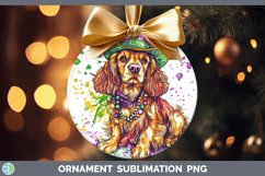 GorgeousMardi Gras Splash Dogs Ornament design.