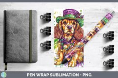 GorgeousMardi Gras Splash Dogs Pen Wrap design.