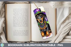 GorgeousMardi Gras Splash Dogs Bookmark design.