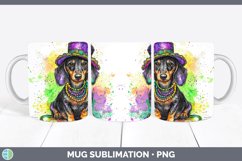 GorgeousMardi Gras Splash Dogs Mug Wrap design.