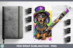 GorgeousMardi Gras Splash Dogs Pen Wrap design.