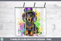 GorgeousMardi Gras Splash Dogs Tumbler design.