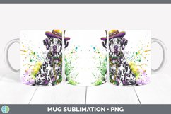 GorgeousMardi Gras Splash Dogs Mug Wrap design.