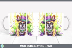 GorgeousMardi Gras Splash Dogs Mug Wrap design.