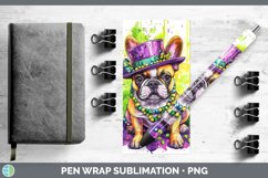 GorgeousMardi Gras Splash Dogs Pen Wrap design.
