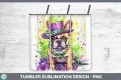 GorgeousMardi Gras Splash Dogs Tumbler design.