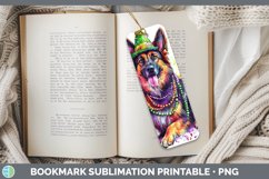 GorgeousMardi Gras Splash Dogs Bookmark design.