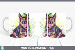 GorgeousMardi Gras Splash Dogs Mug Wrap design.