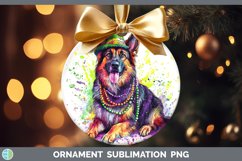 GorgeousMardi Gras Splash Dogs Ornament design.
