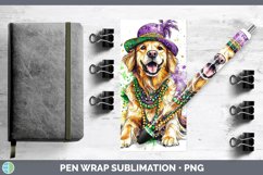GorgeousMardi Gras Splash Dogs Pen Wrap design.