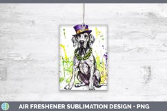 GorgeousMardi Gras Splash Dogs Air Freshener design.