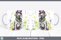 GorgeousMardi Gras Splash Dogs Mug Wrap design.