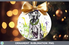 GorgeousMardi Gras Splash Dogs Ornament design.
