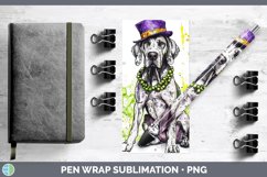 GorgeousMardi Gras Splash Dogs Pen Wrap design.