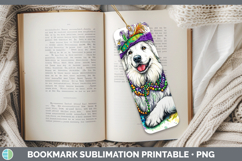 GorgeousMardi Gras Splash Dogs Bookmark design.