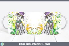 GorgeousMardi Gras Splash Dogs Mug Wrap design.