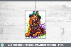 GorgeousMardi Gras Splash Dogs Air Freshener design.