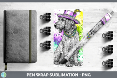GorgeousMardi Gras Splash Dogs Pen Wrap design.