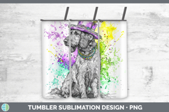 GorgeousMardi Gras Splash Dogs Tumbler design.
