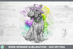 GorgeousMardi Gras Splash Dogs Wind Spinner design.