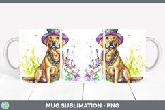 GorgeousMardi Gras Splash Dogs Mug Wrap design.