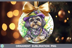 GorgeousMardi Gras Splash Dogs Ornament design.