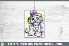 GorgeousMardi Gras Splash Dogs Air Freshener design.