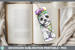 GorgeousMardi Gras Splash Dogs Bookmark design.