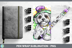 GorgeousMardi Gras Splash Dogs Pen Wrap design.