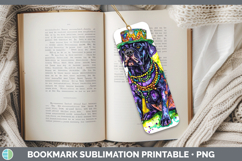 GorgeousMardi Gras Splash Dogs Bookmark design.