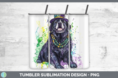 GorgeousMardi Gras Splash Dogs Tumbler design.