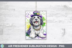 GorgeousMardi Gras Splash Dogs Air Freshener design.