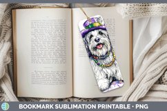 GorgeousMardi Gras Splash Dogs Bookmark design.