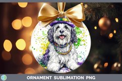 GorgeousMardi Gras Splash Dogs Ornament design.