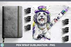 GorgeousMardi Gras Splash Dogs Pen Wrap design.