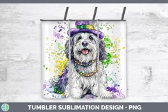 GorgeousMardi Gras Splash Dogs Tumbler design.