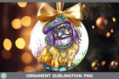 GorgeousMardi Gras Splash Dogs Ornament design.