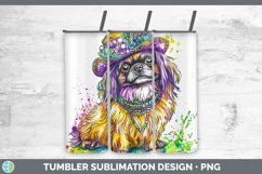 GorgeousMardi Gras Splash Dogs Tumbler design.