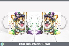 GorgeousMardi Gras Splash Dogs Mug Wrap design.