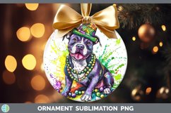GorgeousMardi Gras Splash Dogs Ornament design.