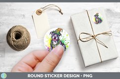 GorgeousMardi Gras Splash Dogs Stickers design.