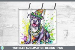 GorgeousMardi Gras Splash Dogs Tumbler design.