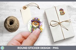 GorgeousMardi Gras Splash Dogs Stickers design.