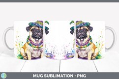 GorgeousMardi Gras Splash Dogs Mug Wrap design.