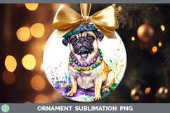 GorgeousMardi Gras Splash Dogs Ornament design.