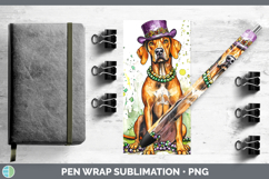 GorgeousMardi Gras Splash Dogs Pen Wrap design.