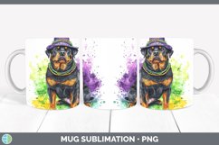 GorgeousMardi Gras Splash Dogs Mug Wrap design.